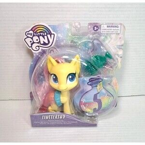 My Little Pony Fluttershy Mermaid Potion Dress Up Figure 5" Yellow Pony Toy New